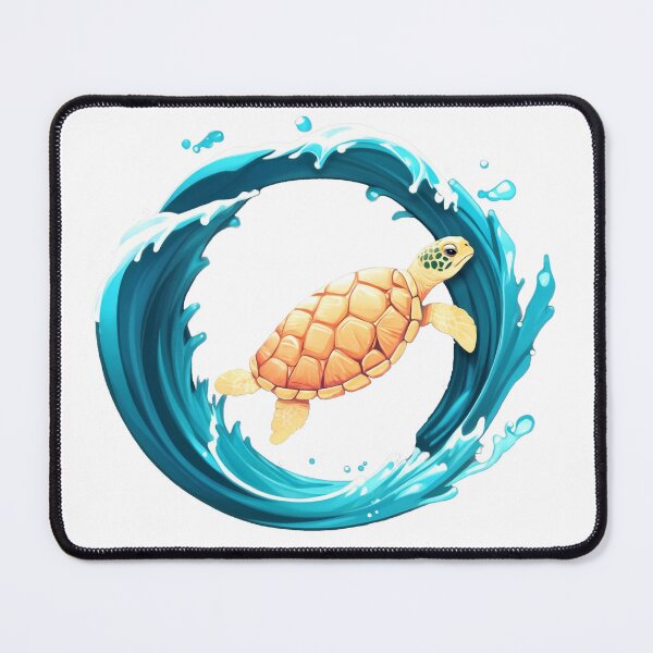 Item preview, Vibrant Orange Turtle Circular Wave designed and sold by Fetraus.