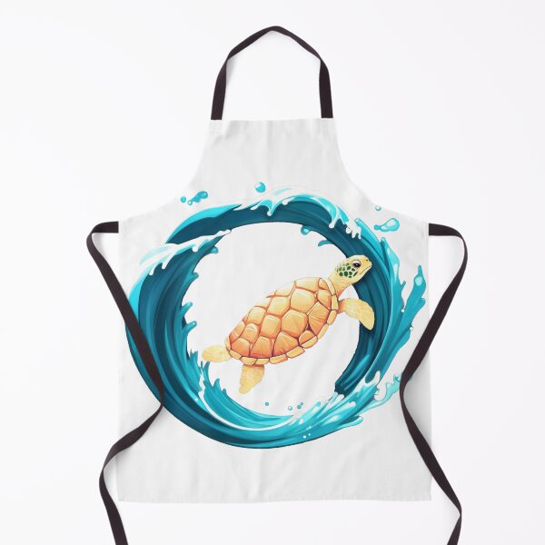 Item preview, Vibrant Orange Turtle Circular Wave designed and sold by Fetraus.