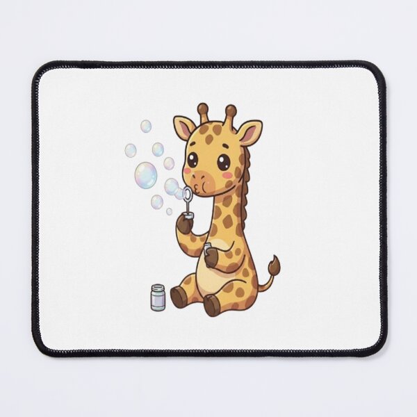 Item preview, Cute Giraffe Blowing Soap Bubbles designed and sold by Ella_Sketch.