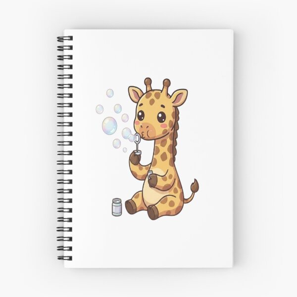 Item preview, Cute Giraffe Blowing Soap Bubbles designed and sold by Ella_Sketch.