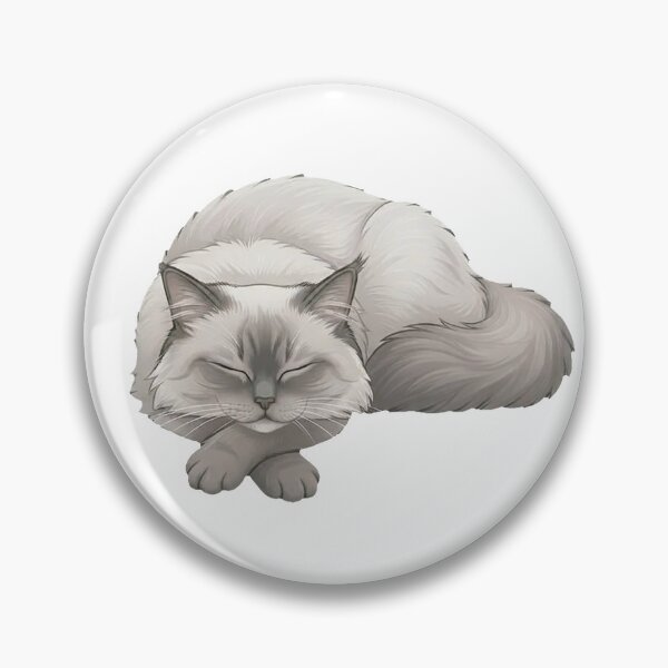 Item preview, Ragdoll Cat Collection #09 – Peacefully Sleeping Ragdoll Cat Illustration designed and sold by Quiet Joy Studio.