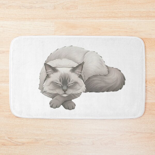 Item preview, Ragdoll Cat Collection #09 – Peacefully Sleeping Ragdoll Cat Illustration designed and sold by Quiet Joy Studio.