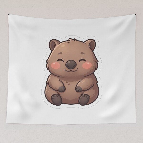 Item preview, Adorable Cute Little Wombat Animal Character designed and sold by Owcomm.