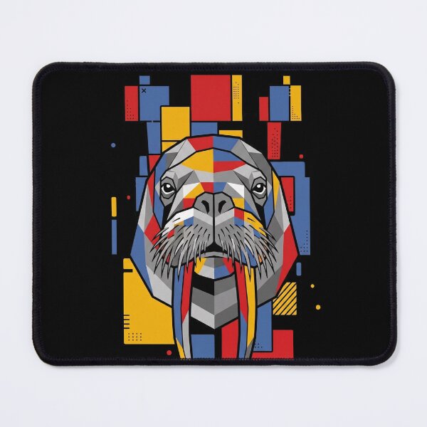 Item preview, Funny Walrus Colorful Blocks Geometric Art Boys Girls Kids designed and sold by FurryHavenPH.
