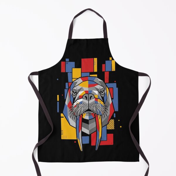 Item preview, Funny Walrus Colorful Blocks Geometric Art Boys Girls Kids designed and sold by FurryHavenPH.