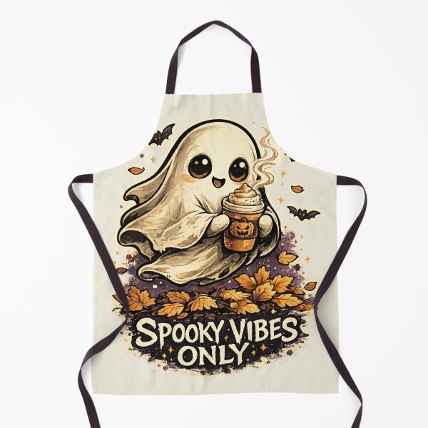 Item preview, Spooky Vibes Only Cute Ghost Pumpkin Spice – Halloween Fall Kawaii Gothic Gift designed and sold by SanaCreation13.