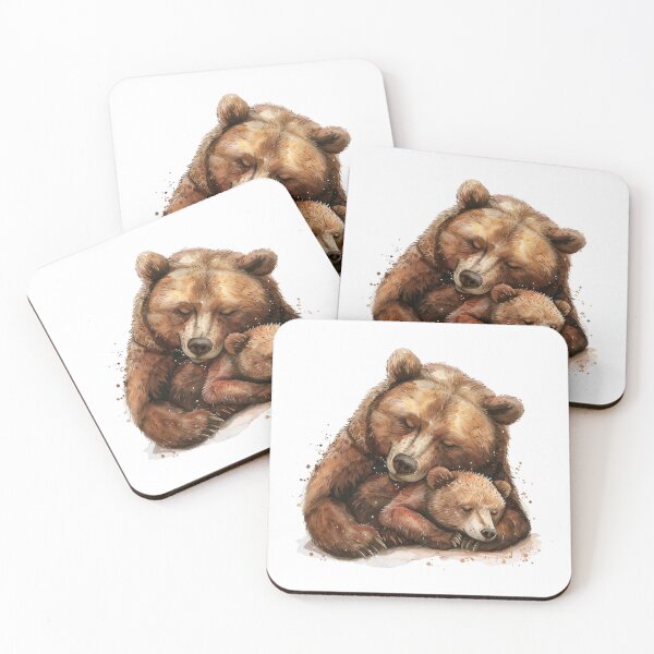 Item preview, Bear Cub | Cute Woodland Animal Watercolor Art designed and sold by Mandayartstudio.