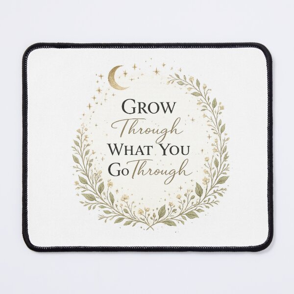 Item preview, Grow Through What You Go Through | Aesthetic Motivational Quote designed and sold by Trendykunnu.