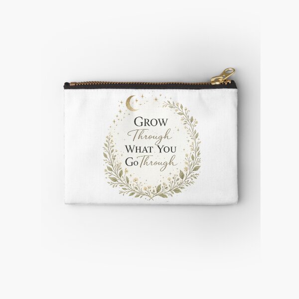 Item preview, Grow Through What You Go Through | Aesthetic Motivational Quote designed and sold by Trendykunnu.