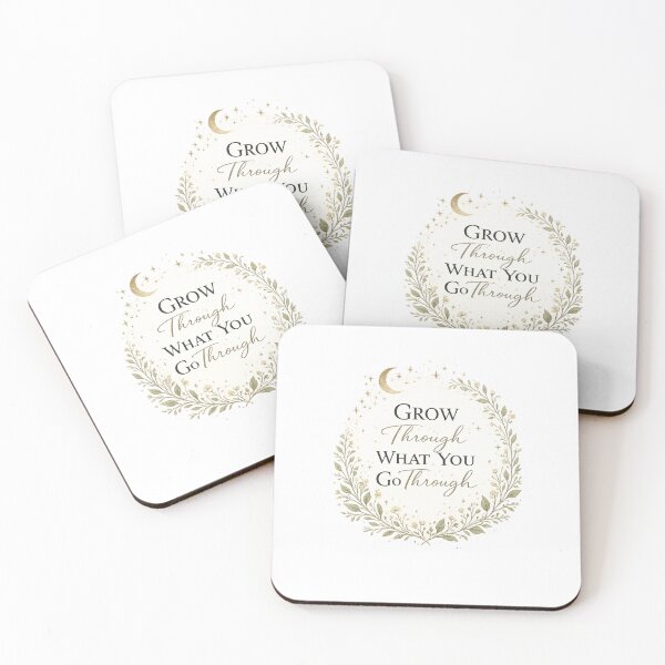 Item preview, Grow Through What You Go Through | Aesthetic Motivational Quote designed and sold by Trendykunnu.