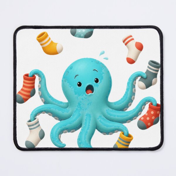 Item preview, Octopus Sorting Too Many Socks designed and sold by Idans.