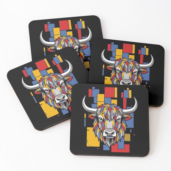 Item preview, Funny Yak Colorful Blocks Geometric Art Boys Girls Kids designed and sold by FurryHavenPH.
