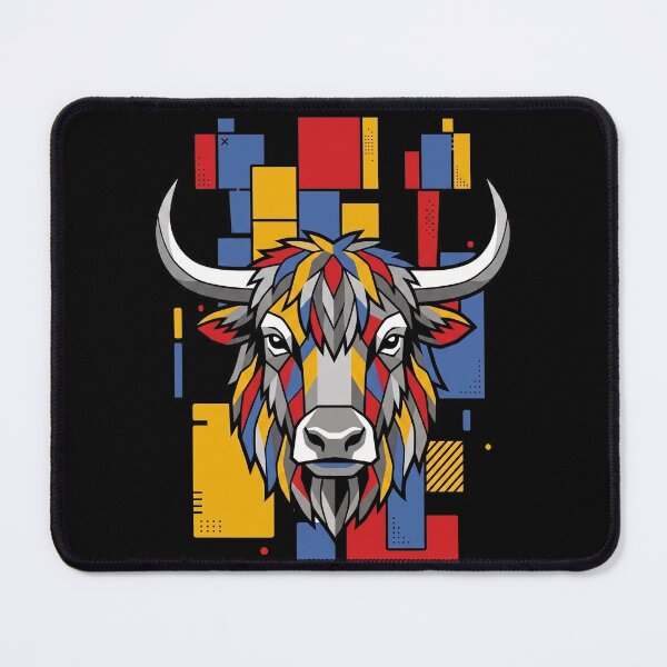 Item preview, Funny Yak Colorful Blocks Geometric Art Boys Girls Kids designed and sold by FurryHavenPH.