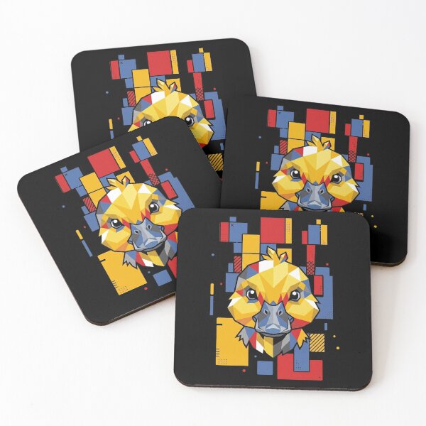 Item preview, Funny Yellow Baby Duck Colorful Blocks Geometric Art Boys Girls Kids designed and sold by FurryHavenPH.
