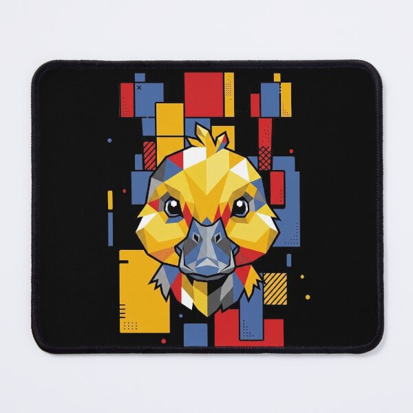 Item preview, Funny Yellow Baby Duck Colorful Blocks Geometric Art Boys Girls Kids designed and sold by FurryHavenPH.