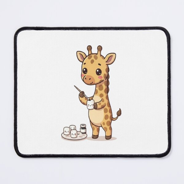 Item preview, Cute Giraffe Painting Marshmallow Faces designed and sold by Ella_Sketch.