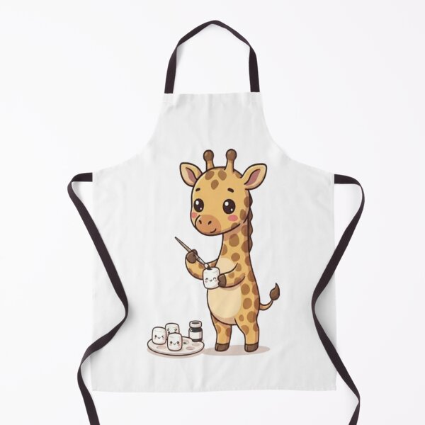 Item preview, Cute Giraffe Painting Marshmallow Faces designed and sold by Ella_Sketch.