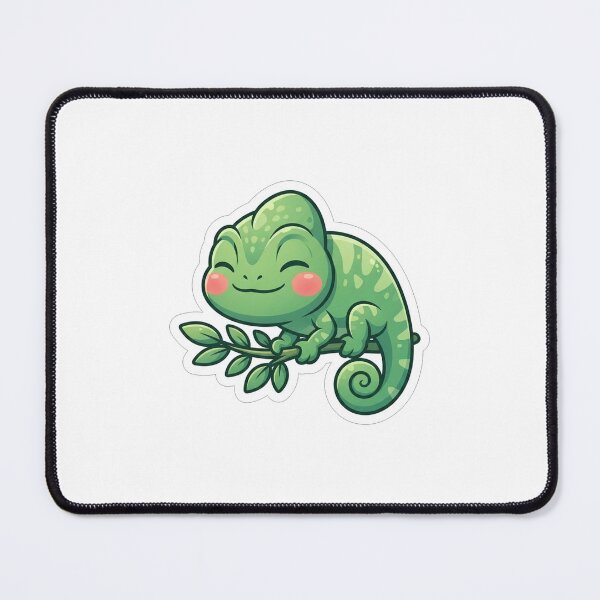 Item preview, Cute Green Chameleon Sitting on Branch designed and sold by Owcomm.