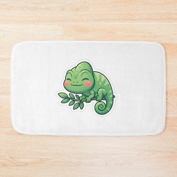 Item preview, Cute Green Chameleon Sitting on Branch designed and sold by Owcomm.