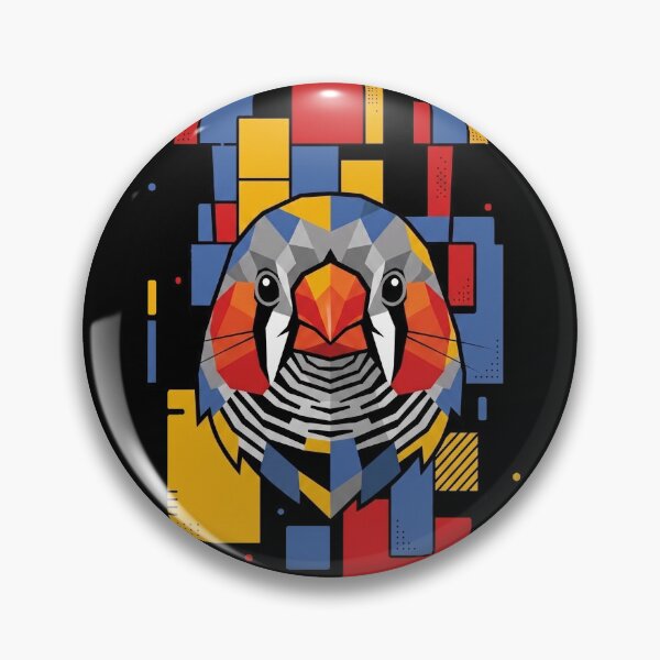 Item preview, Funny Zebra Finch Colorful Blocks Geometric Art Boys Girls Kids designed and sold by FurryHavenPH.