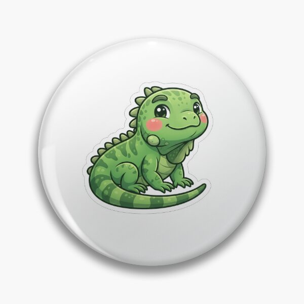 Item preview, Cute Little Green Iguana Reptile Character designed and sold by Owcomm.