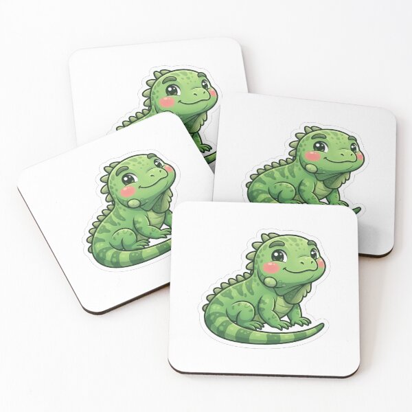 Item preview, Cute Little Green Iguana Reptile Character designed and sold by Owcomm.