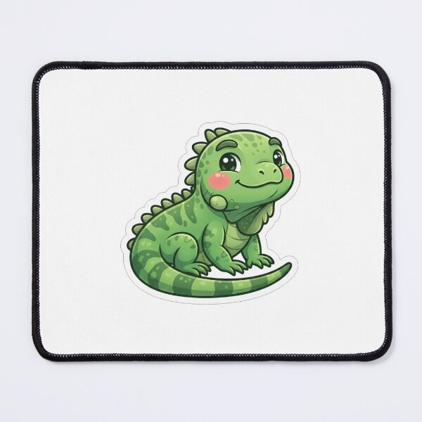 Item preview, Cute Little Green Iguana Reptile Character designed and sold by Owcomm.