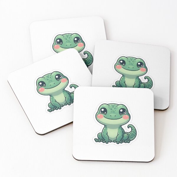 Item preview, Cute Little Green Gecko Illustration designed and sold by Owcomm.