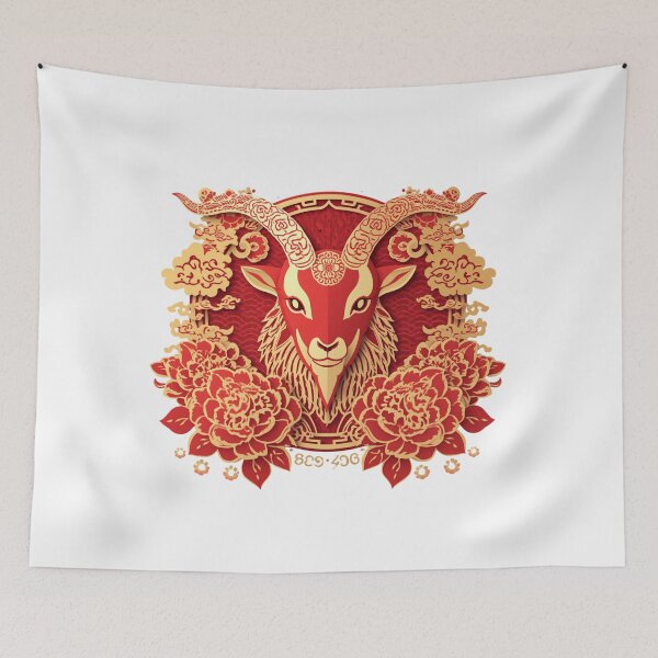 Item preview, Fire Goat 2027 Chinese Zodiac Year of the Goat  designed and sold by Lucky 777.