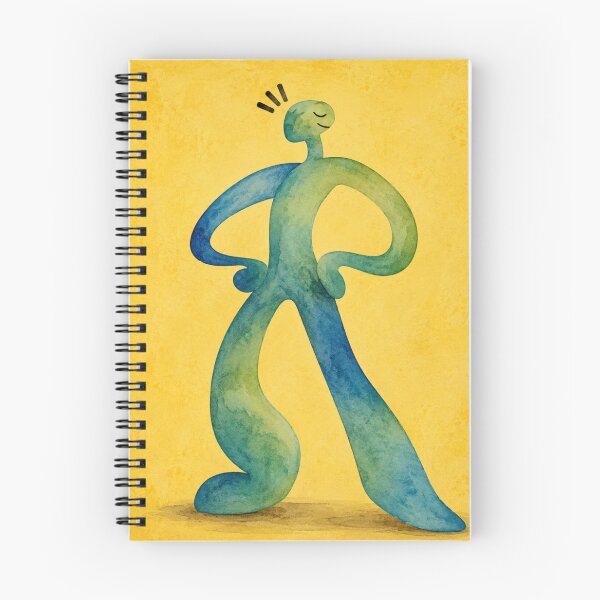 Item preview, Groovy Watercolor Figure – Abstract Funky Character Art Print – Yellow & Teal designed and sold by @SHINTOSARTSTORE.