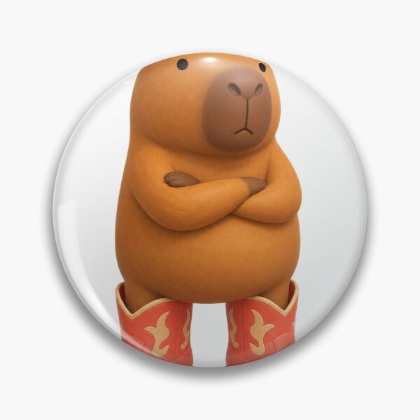 Item preview, Capybara Cowboy in Red Boots designed and sold by Idans.