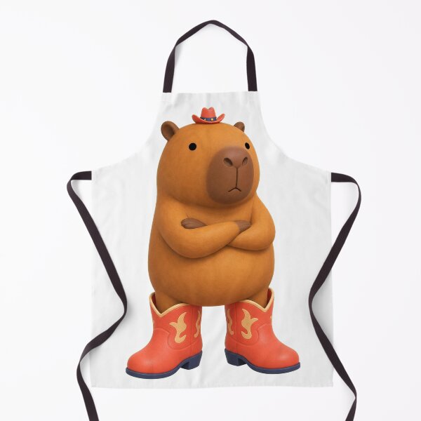 Item preview, Capybara Cowboy in Red Boots designed and sold by Idans.