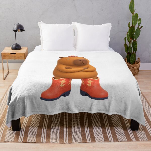 Item preview, Capybara Cowboy in Red Boots designed and sold by Idans.