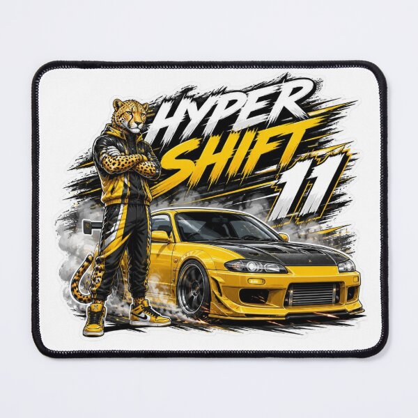 Item preview, Hyper Shift Racing Graphic | JDM Drift Car PNG | Turbo Streetwear Design | Japanese Sports Car Sticker designed and sold by Stylestickers55.