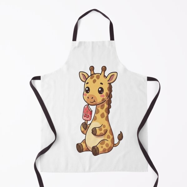 Item preview, Cute Giraffe Eating Cherry Popsicle designed and sold by Ella_Sketch.