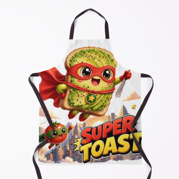 Item preview, Cute Super Toast Breakfast Hero designed and sold by Neon-Nest-8.