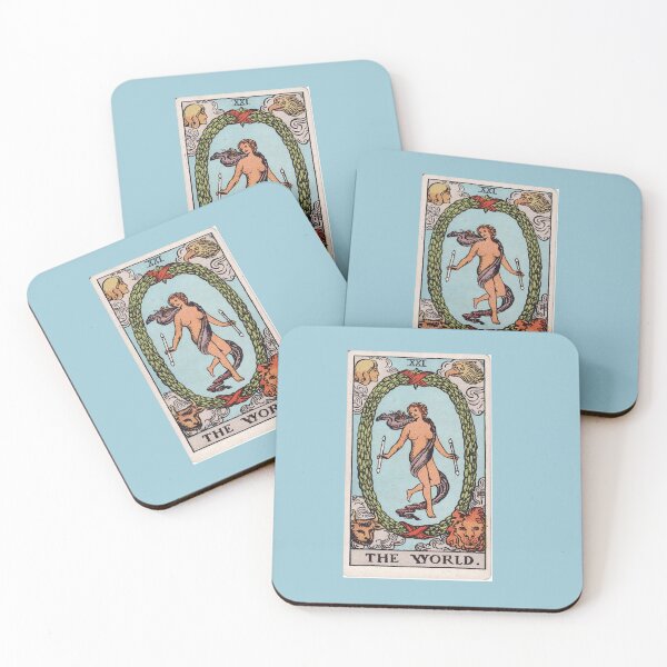 Item preview,    Vintage Seamless - The World  Tarot Card Pattern  designed and sold by energyoflove333.
