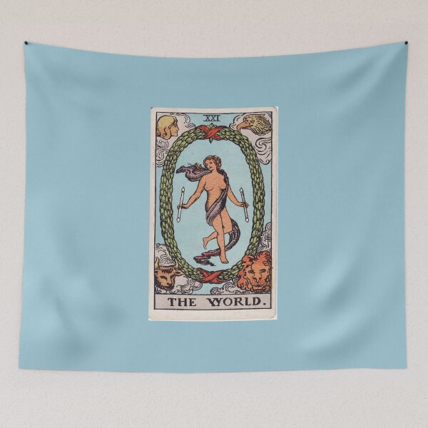 Item preview,    Vintage Seamless - The World  Tarot Card Pattern  designed and sold by energyoflove333.