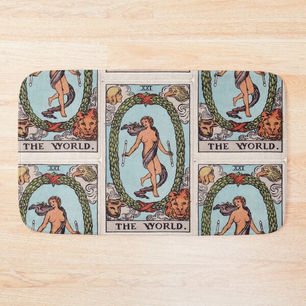 Item preview,    Vintage Seamless - The World  Tarot Card Pattern  designed and sold by energyoflove333.