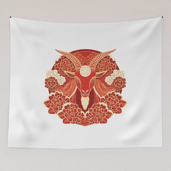 Item preview, Fire Goat 2027 Chinese Zodiac Year of the Goat  designed and sold by Lucky 777.
