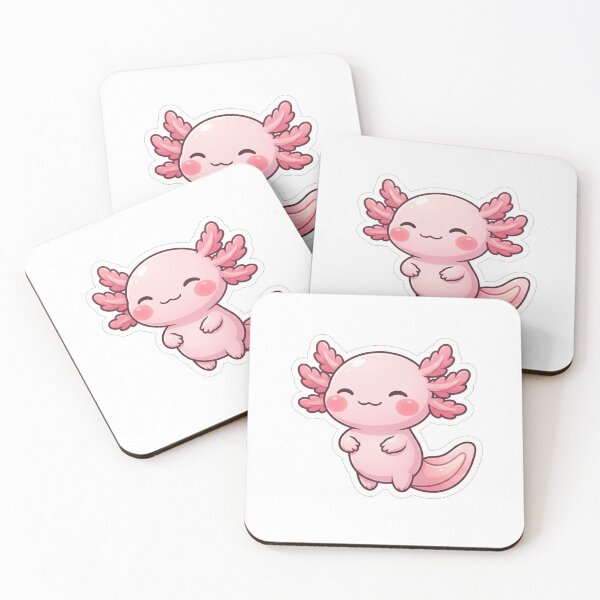 Item preview, Cute Pink Axolotl Kawaii Water Amphibian designed and sold by Owcomm.