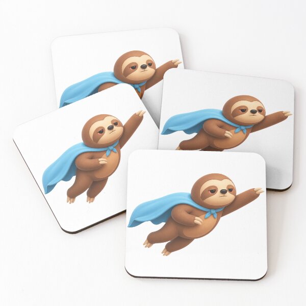 Item preview, Superhero Sloth Flying High designed and sold by Idans.