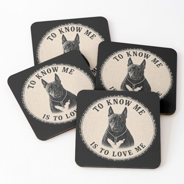 Item preview, To Know Me Is To Love Me | Vintage English Bull Terrier Design designed and sold by FadedFrequency.