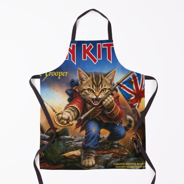 Item preview, Iron Kitten – The Trooper Cat Metal Parody designed and sold by onlin3boutiqu3.