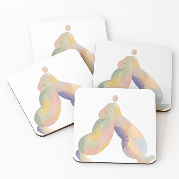 Item preview, Abstract Figure Art – Pastel Watercolor Human Form – Two Bodies One Soul Print – Modern Art Gift – Colorful Abstract Person designed and sold by @SHINTOSARTSTORE.