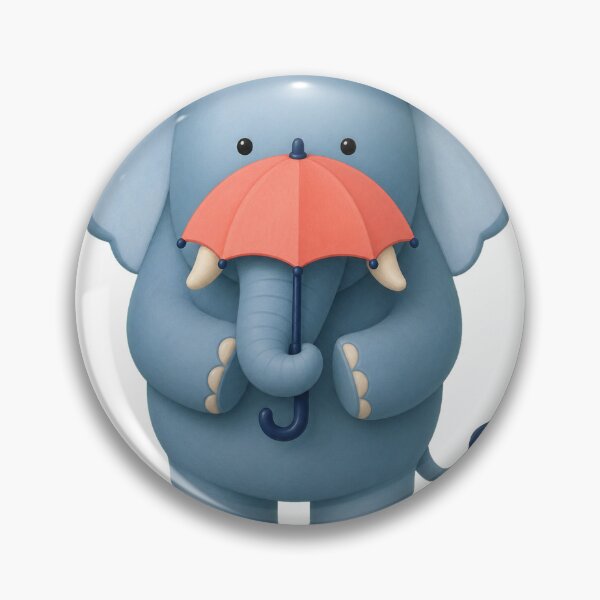 Item preview, Elephant Holding a Tiny Umbrella designed and sold by Idans.