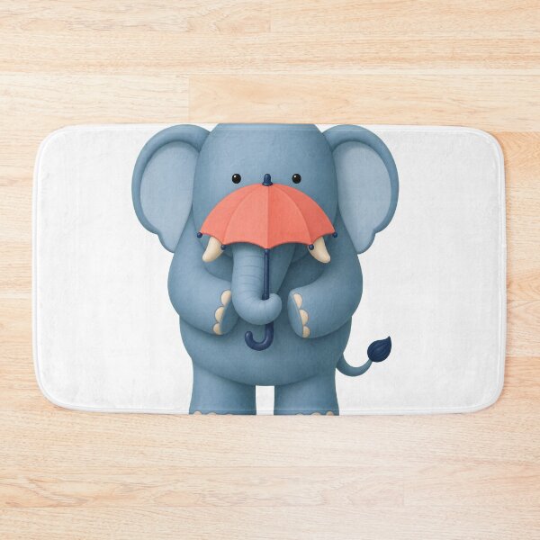 Item preview, Elephant Holding a Tiny Umbrella designed and sold by Idans.