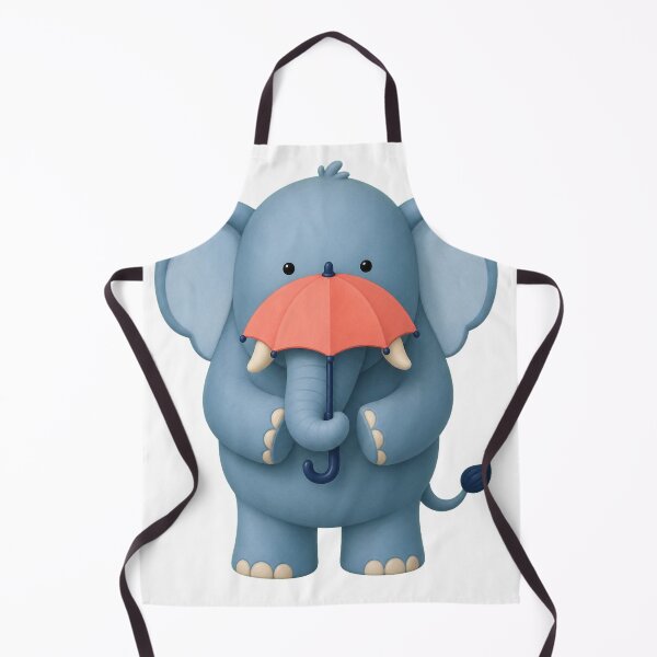 Item preview, Elephant Holding a Tiny Umbrella designed and sold by Idans.