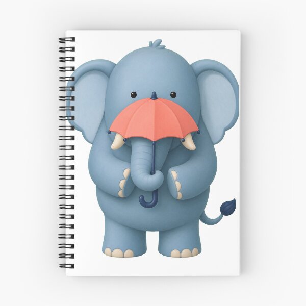 Item preview, Elephant Holding a Tiny Umbrella designed and sold by Idans.