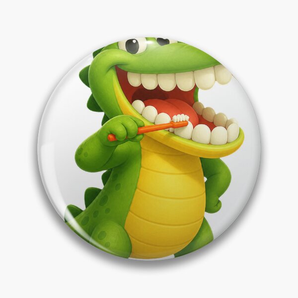 Item preview, Crocodile Brushing His Big Smile designed and sold by Idans.